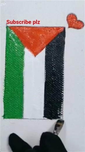 How to draw Palestine flag drawing || Kivabe Palestine flag drawing korbo || Palestine flag drawing