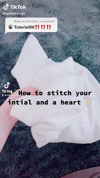 How to Stitch Letters and Hearts on Clothes | Sewing Tutorial
