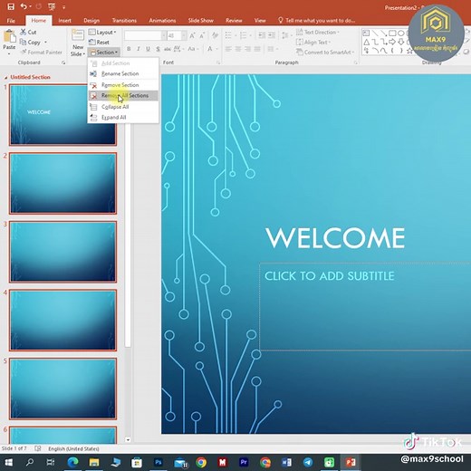 មេរៀន PowerPoint 2016: បង្កើត Slide និង Themes