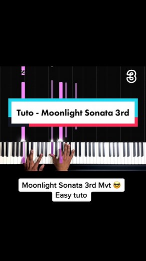 Methode facile pour tous ☺️ Impossible de ne pas arriver à jouer ce morceau apres avoir vu ce tuto. Moonlight Sonata 3rd Movement - Beethoven #piano #pianosoin #beethoven #pianotuto #sonateauclairedelune