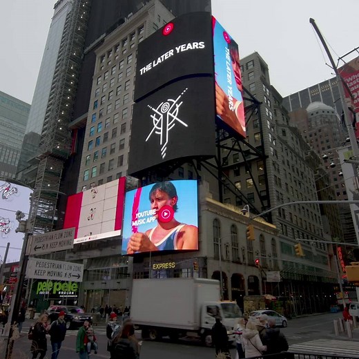 87K views · 3.8K reactions | Thanks to YoutubeMusic, you can see us on the screens in New York's Times Square/LA Live. Hear the new Pink Floyd release The Later Years now on the new #YouTubeMusic app: https://music.youtube.com/playlist?list=PLVTbWrcG5WU6l_O2INKG82YzVl5jwl0ey | Pink Floyd | Facebook