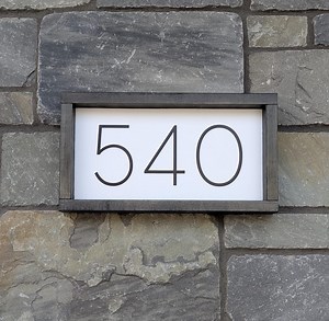 Custom Wood Framed Address Sign, Outdoor Home Decor - Etsy Canada