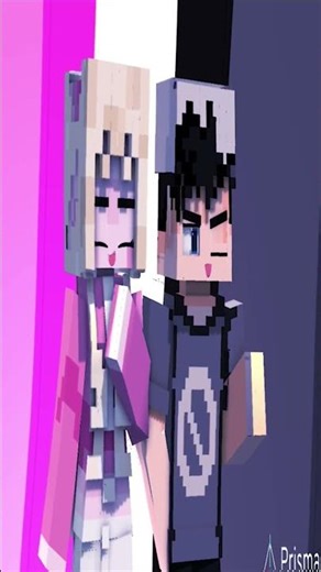 Fnf x Minecraft prisma3d download free template pose bucin romantis rosie dan Andro #minecraft #fnf