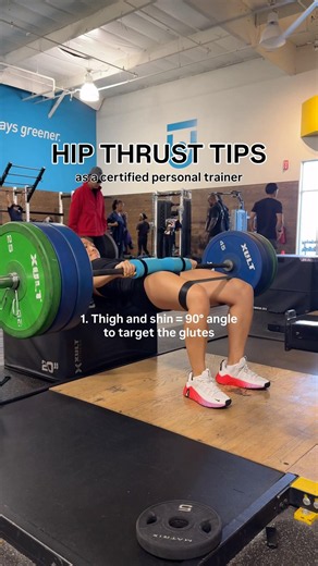 #hipthrusts #personaltrainertips #gluteexercise #gymgirl #tutorial