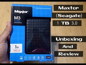 Maxtor (Seagate) M3 1TB External Hard Drive Unboxing & Review