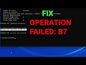 Fixing Yet another Windows cryptic & lame error message :REAGENTC.exe: Operation failed : b7 !