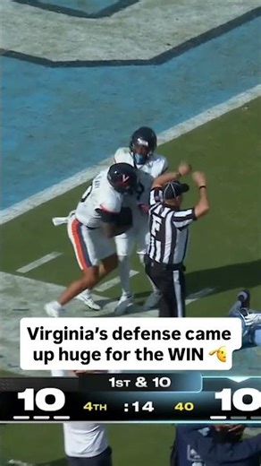 Two huge plays at critical moments 🔥#uvafootball #virginiafootball #accfootball #football #cfb