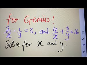 Simultaneous Equation With Fraction