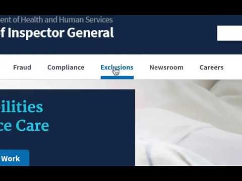 How to use the LEIE Online and Downloadable Databases