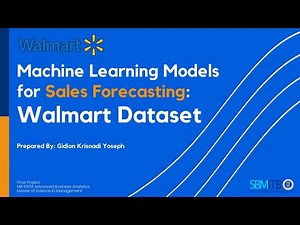 Machine Learning Models for Sales Forecasting: Walmart Dataset