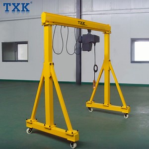 [Hot Item] Txk 0.5ton 1ton 2ton Light Heavy Mobile Manual Push a-Frame Gantry Crane