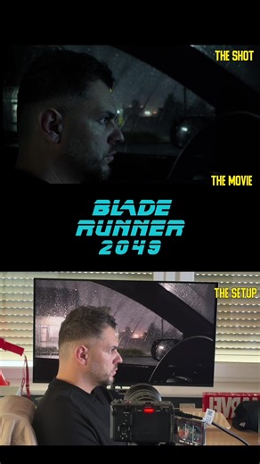 The Movie Blade Runner the Shot vs the setup #beforevsafter #filmmaker #bladerunner2049edits