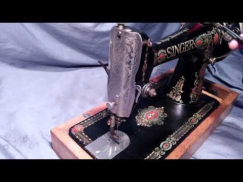 How to Thread Antique Vintage Singer 66 Rec Eye 99 185 192 Electric Treadle Sewing Machine Bobbin