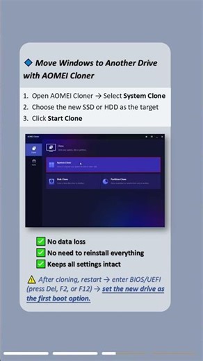 Move Windows 10/11 to Another Drive Without Reinstalling
