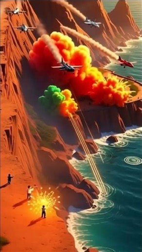 "Cartoonic Studio Mini Warriors Battle | Tiny People Epic Fight Scene | Pebble Catapult War"