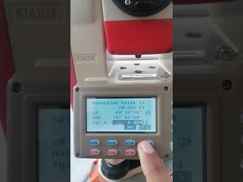 Resection method in kolida total station