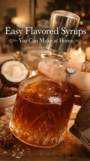 Easy flavored syrups you can make at home