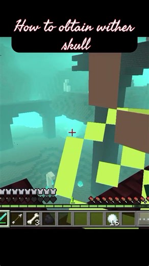 How to obtain wither skull in Minecraft easily #minecraft #gaming #minecraftshorts #shorts