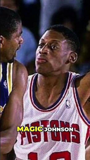 Rodman vs Magic Johnson The Defensive Battle #nba #basketball #throwback