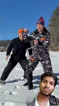 Snacks VS Movie Intro - Ice Fishing 🔥 #shorts #viral #shortsfeed #youtubeshorts