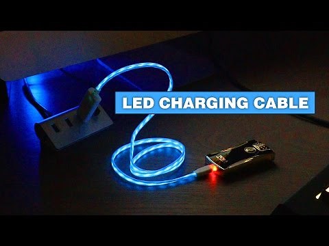 This LED Charging Cable Visualizes Electricity Flowing To Your Phone
