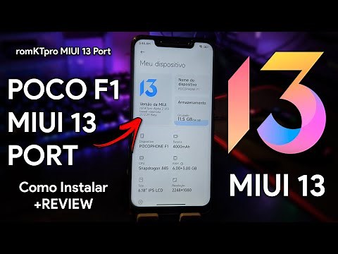 MIUI 13 COM ANDROID 12 PARA O POCOPHONE F1! | Como Instalar + Review | romKTpro MIUI 13 Port Poco F1