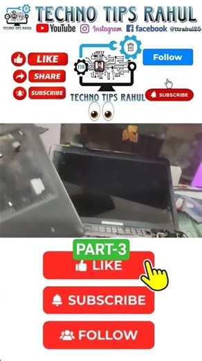 Laptop heating Problem 🔥 Auto Restart Problem P3 #viral #shorts #youtubeshorts #computertechnic