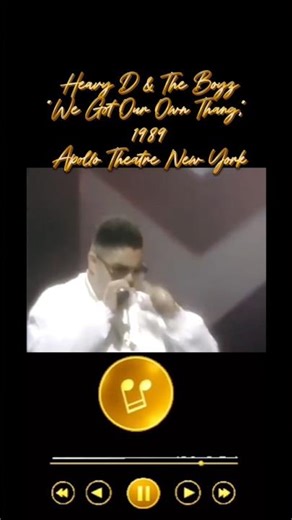 Heavy D & The Boyz, "We Got Our Own Thang," 1989 - Apollo Theatre New York