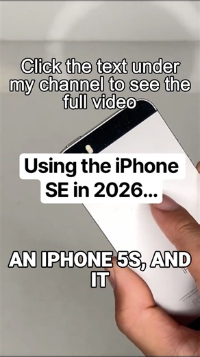 Using the iPhone SE in 2026...