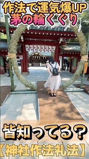 【保存版】茅の輪のくぐり方、ちゃんと知ってる？【夏越大祓】 #relaxingmusic #パワースポット #今日から開運 #神社 #夏越大祓 #茅の輪くぐり