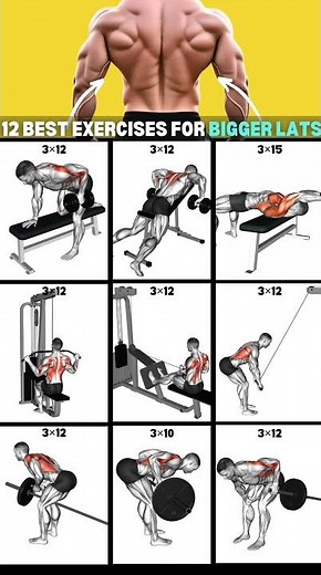 Top 9 Lats Exercises for a V-Shape Body! 💪