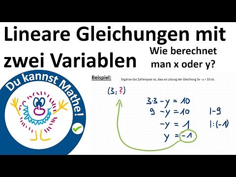 Lineare Gleichungen mit zwei Variablen, #2, Erklärung und Übung, LGS, Lineares Gleichungssystem