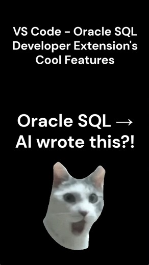 SQL → AI wrote this?! #oracle26ai #oracledatabase #sqldeveloper #vscode