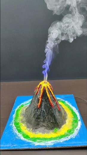 How to make volcano Model #volcano #science #sciencproject #scienceexhibition #scienceexperiment