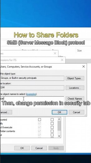 SMB Protocol Share and Access files and Folders