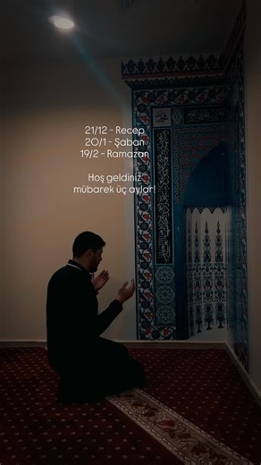 Onur Bozdemir on Instagram: "21/12 - Recep 20/1 - Şaban 19/2 - Ramazan Hoş geldiniz mübarek üç aylar!"
