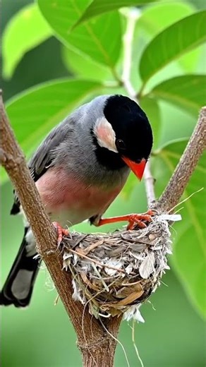 Java Sparrow Builds Nest #shorts #trending #viral #subscribe