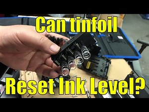 Truth in Urban Legend? Using tinfoil to reset HP Printer Ink Levels
