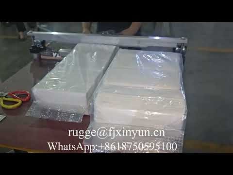 Easy operate semi automatic facial tissue plastic bags sealing machine