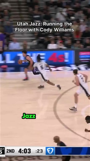 The Utah Jazz are flying 🚀! Seeing them operate at the third-fastest pace in the league is pure entertainment. That quick shift in momentum after the steal is *electric* – Cody Williams capitalized instantly. Non-stop action from the Jazz squad! 🔥🏀 #UtahJazz #NBABasketball #CodyWilliams #FastBreak #NBAHighlights