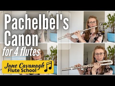 Played by 4 flutes: Canon by Pachelbel