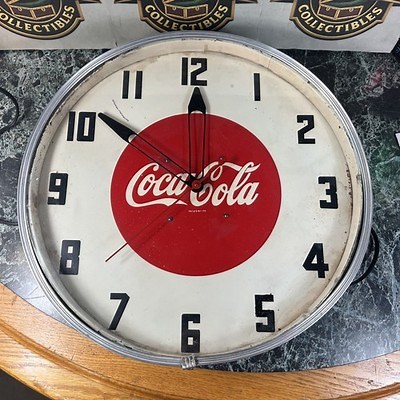Vintage 1950’s Coca-Cola Wall Clock Store Bar Pub ManCave Restaurant  | eBay