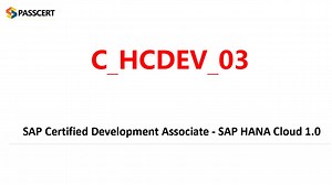 SAP HANA Cloud 1.0 C_HCDEV_03 Questions and Answers