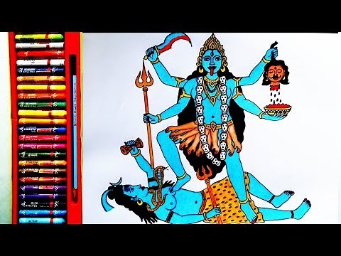 How to Draw Kali Mata Easily | Mahakali Mata Drawing | By Drawing Art