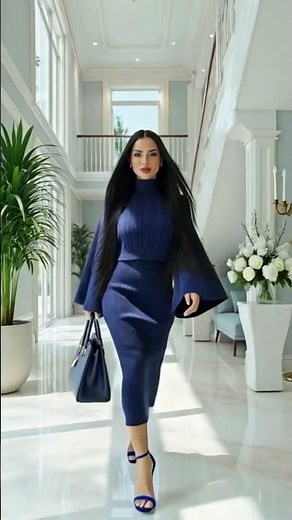 Look todo azul marinho 💙✨ Elegância que nunca sai de moda #lookdodia #moda #inspiraçãodelook
