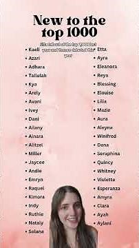 these girl names are new to the top 1000 most popular baby names this year in 2023! which is your