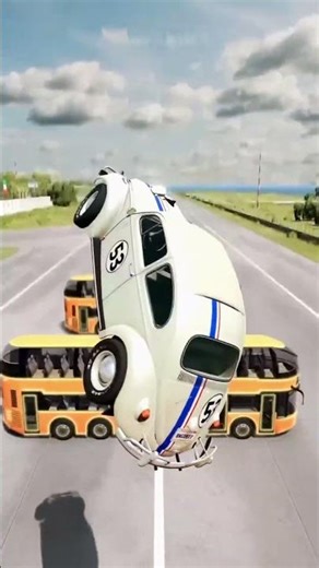 Which Car Can Jump Over ALL the Buses? 😱 | Insane Car Stunt Test