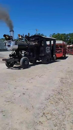 Have you ever rode on a locomobile?#oldiron #tractortoc #Tractor #steampower #steamengine #steam #whistle #power #engineering #loco #locomotive #rollcoalbaby