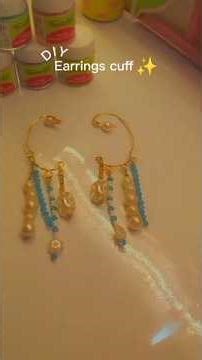 DIY Earring cuff 💖💫 #diy #craftideas #youtubeshorts