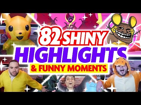 82 SHINY MONTAGE! Pokemon Crown Tundra Shiny Reactions and Funny Moments!